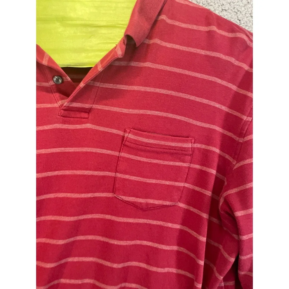 Roundtree & Yorke Polo‎ Shirt Men  Large  Long Sleeve STRIPED